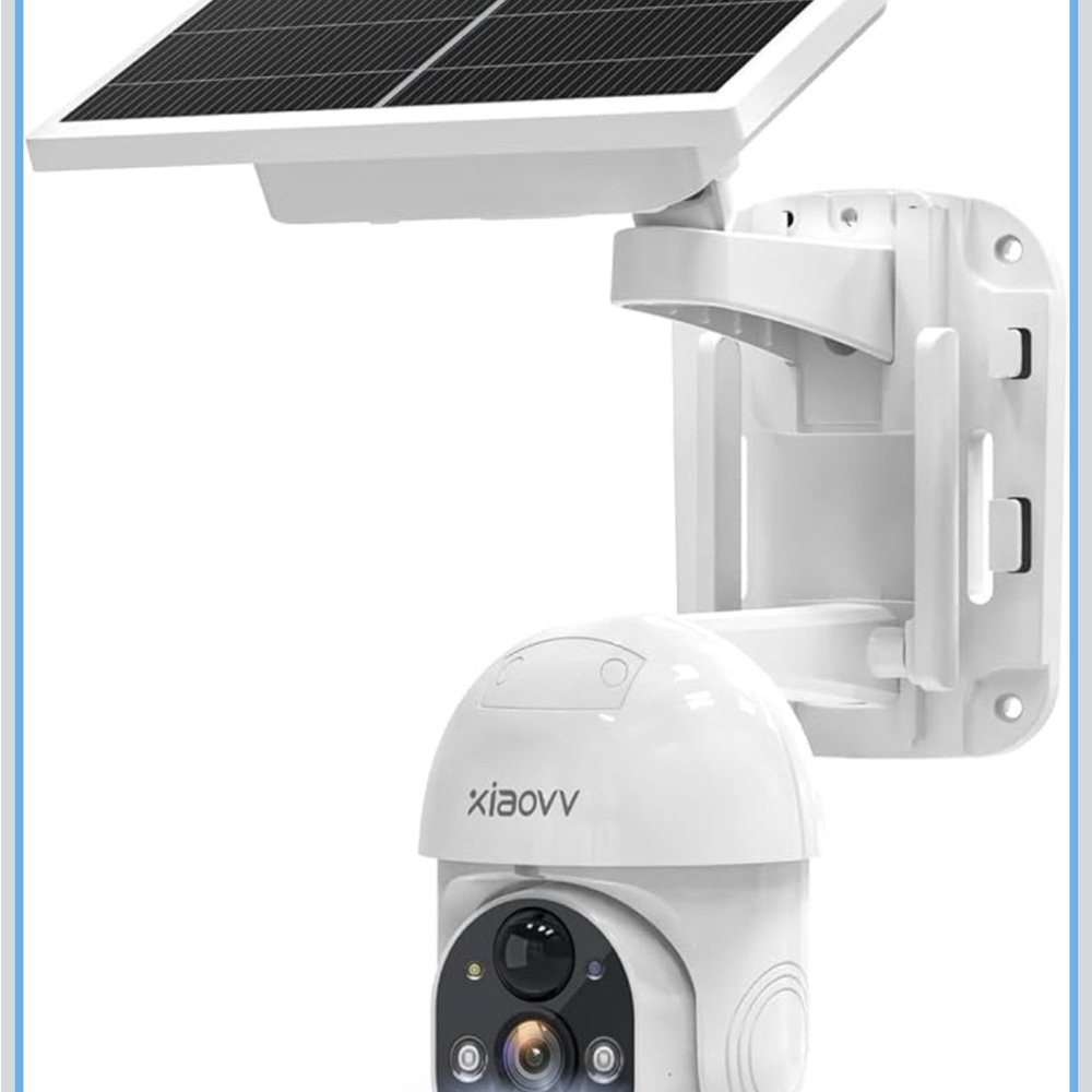 Solar-Powered Outdoor Security Camera with Solar Panel - Picture 2 of 8